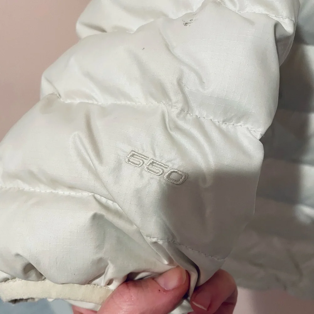 SOLD⚠️ The North Face cream puffer parka 500 down small - Picture 4 of 5